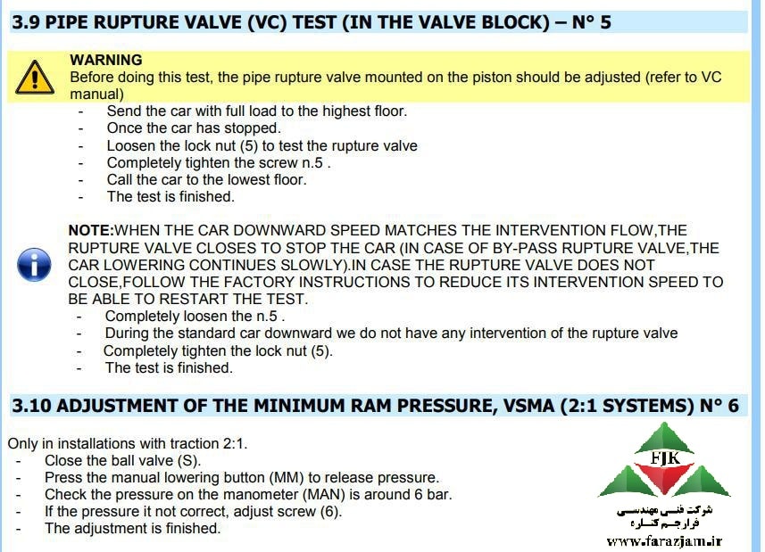 Gmv valve block manual